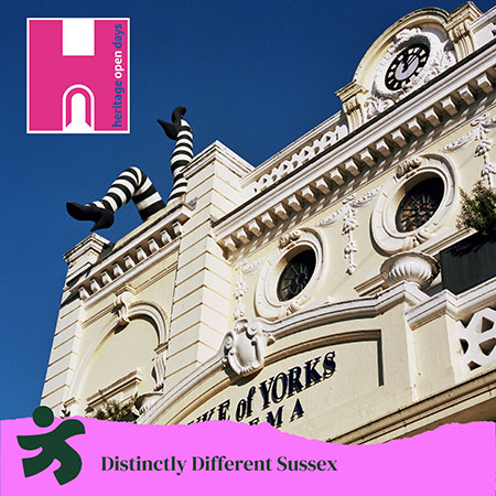Photo of Duke of York's Picturehouse overlayed with a layers graphic
